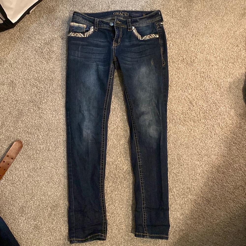 woman’s grace jeans size 28x30 inseam